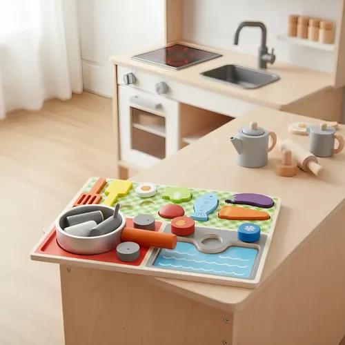 Wooden Kitchen Set