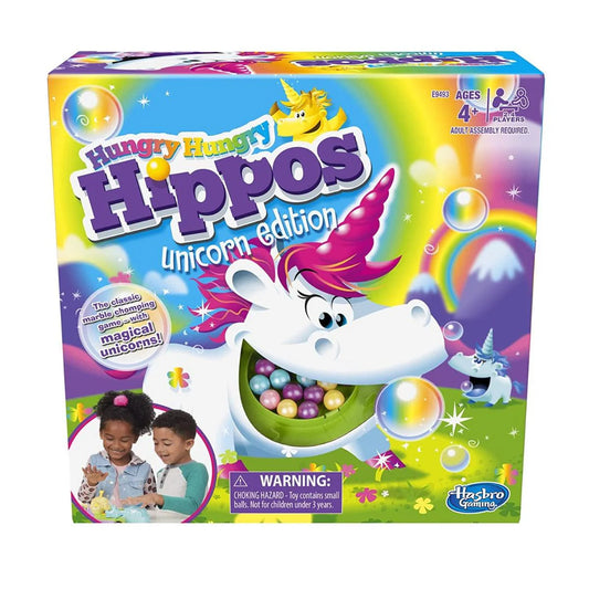 Hasbro Gaming Hungry Hungry Hippos Unicorn Edition Board Game
