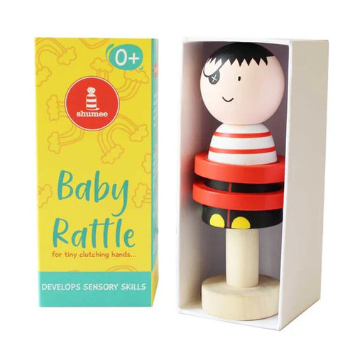 Shumee wooden pirate theme rattle(3-12 months)